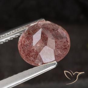 Quartz fraise Rose foncé naturelle Tour, 1.98 ct, Translucide