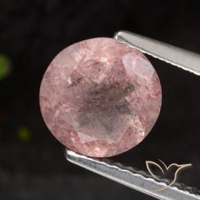 Quartz fraise Rose moyen naturelle Tour, 1.67 ct, Translucide