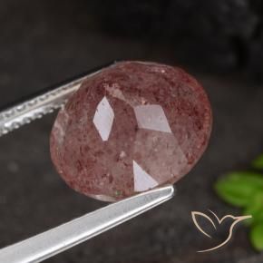 Quartz fraise Rose rose profond naturelle Tour, 4.67 ct, Translucide
