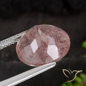 Quartz Fraise Rose foncé naturelle Tour, 4.28 ct, Translucide