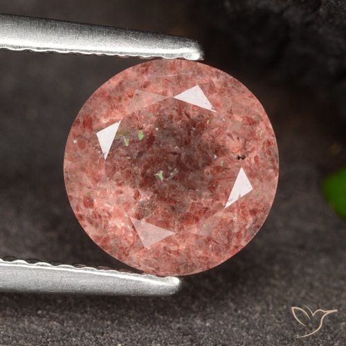 Quartz Fraise Rose framboise naturelle Tour, 1.96 ct, Translucide