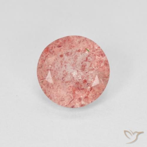 Quartz Fraise Rose léger naturelle Tour, 1.87 ct, Translucide