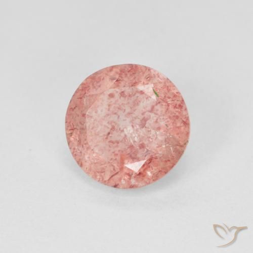 Quartz Fraise Rose léger naturelle Tour, 1.87 ct, Translucide