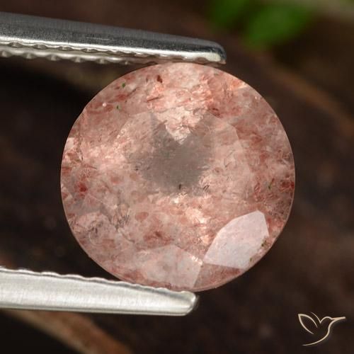Quartz fraise Rose moyen-foncé naturelle Tour, 1.92 ct, Translucide