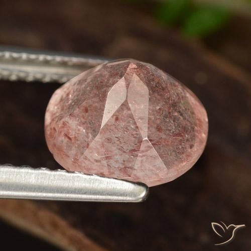 Quartz fraise Rose moyen-foncé naturelle Tour, 1.92 ct, Translucide
