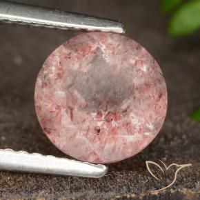 Quartz fraise Rouge coccinelle naturelle Tour, 1.84 ct, Translucide