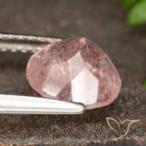 Quartz fraise Rouge coccinelle naturelle Tour, 1.84 ct, Translucide