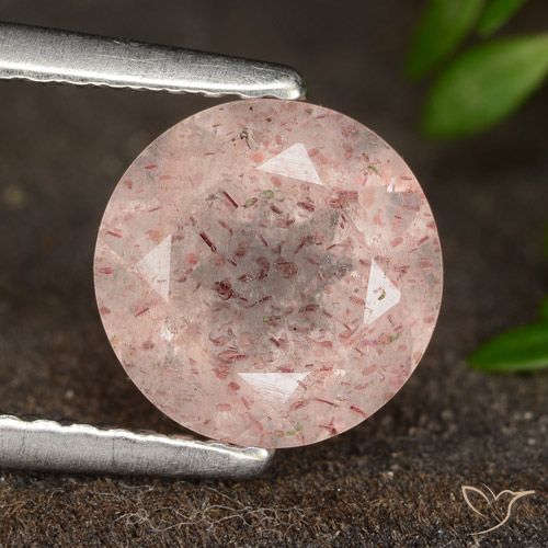 Quartz Fraise Rose clair naturelle Tour, 1.80 ct, Translucide