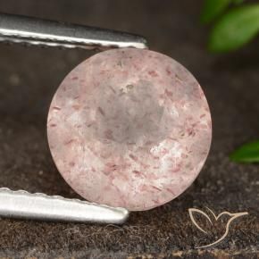 Quartz Fraise Rose clair naturelle Tour, 1.80 ct, Translucide