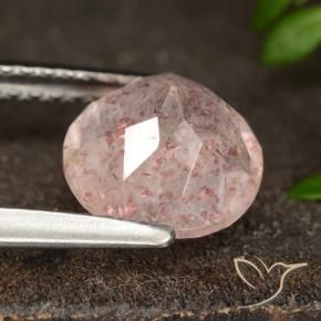 Quartz Fraise Rose clair naturelle Tour, 1.80 ct, Translucide