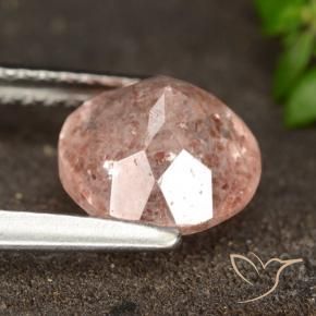 Quartz fraise Orange rose naturelle Tour, 1.75 ct, Translucide