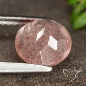 Quartz fraise Rose rose profond naturelle Tour, 1.83 ct, Translucide