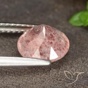 Quartz fraise Rose moyen naturelle Tour, 1.70 ct, Translucide