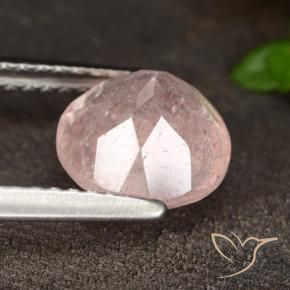 Quartz Fraise Flamant rose naturelle Tour, 1.93 ct, Translucide