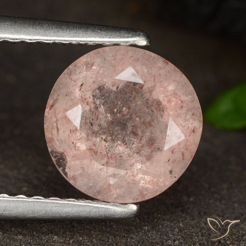 Quartz Fraise Rose clair naturelle Tour, 1.78 ct, Translucide