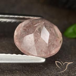 Quartz Fraise Rose clair naturelle Tour, 1.78 ct, Translucide