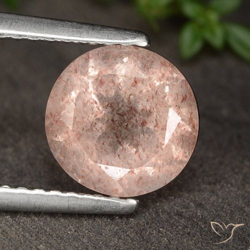 Quartz Fraise Rose moyen-léger naturelle Tour, 1.72 ct, Translucide