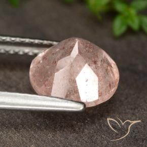 Quartz Fraise Rose moyen-léger naturelle Tour, 1.72 ct, Translucide