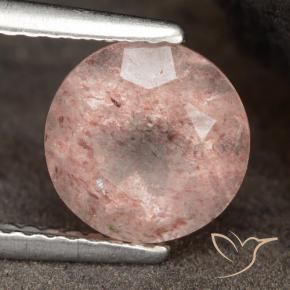 Quartz Fraise Flamant rose naturelle Tour, 1.88 ct, Translucide