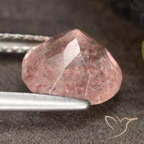 Quartz Fraise Flamant rose naturelle Tour, 1.88 ct, Translucide