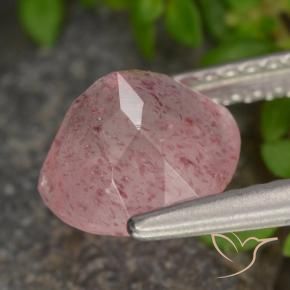 Quartz fraise Rose moyen-léger naturelle Tour, 1.90 ct, Translucide