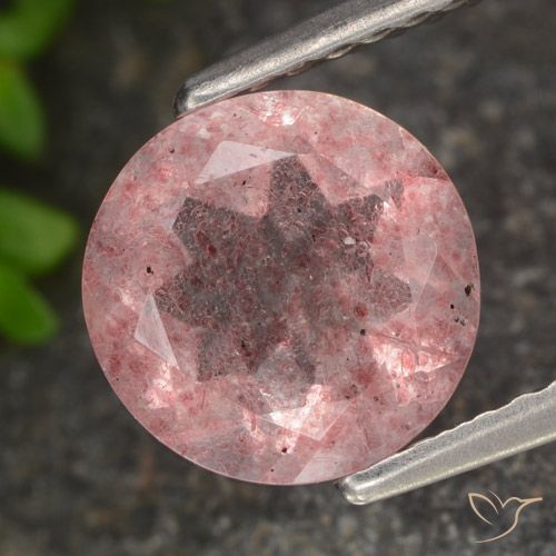 Quartz Fraise Rose clair naturelle Tour, 1.66 ct, Translucide
