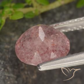 Quartz fraise Rose naturelle Tour, 1.72 ct, Translucide