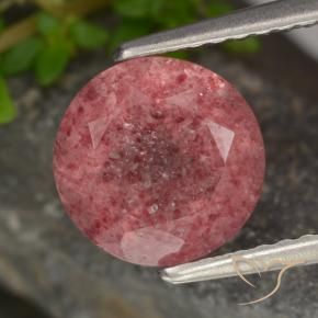 Quartz fraise Rose rose profond naturelle Tour, 1.80 ct, Translucide