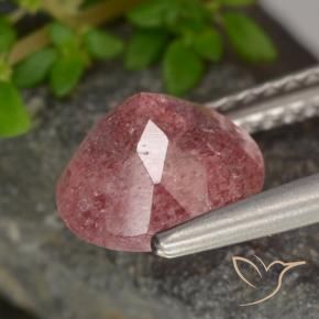 Quartz fraise Rose rose profond naturelle Tour, 1.80 ct, Translucide