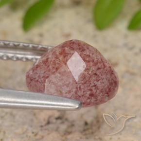 Quartz fraise Rose moyen naturelle Tour, 1.76 ct, Translucide
