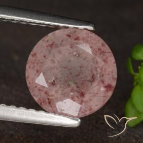 Quartz fraise Rose moyen naturelle Tour, 1.64 ct, Translucide