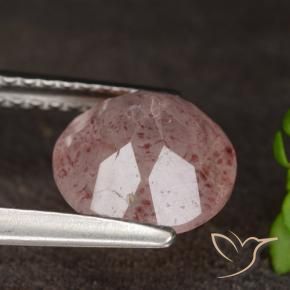 Quartz fraise Rose moyen naturelle Tour, 1.64 ct, Translucide