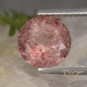 Quartz Fraise Rose naturelle Tour, 1.88 ct, Translucide
