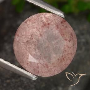 Quartz Fraise Rose foncé naturelle Tour, 1.83 ct, Translucide