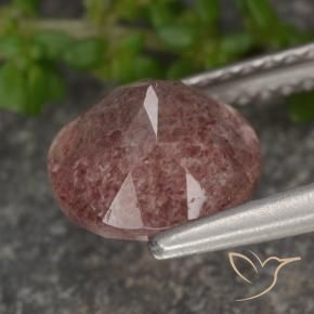 Quartz fraise Rose moyen naturelle Tour, 1.74 ct, Translucide