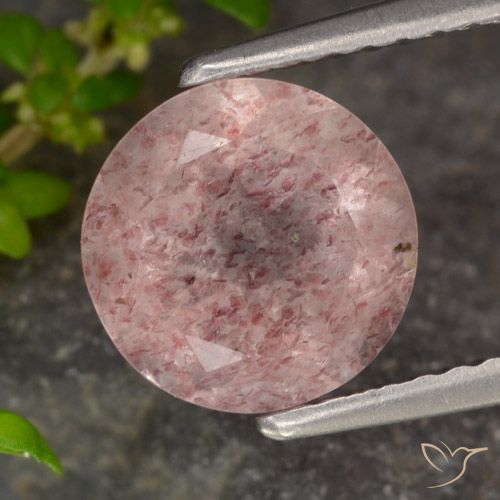 Quartz Fraise Rose clair naturelle Tour, 1.90 ct, Translucide