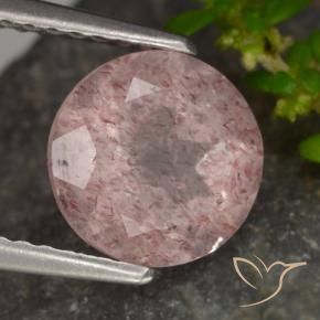 Quartz Fraise Rose clair naturelle Tour, 1.90 ct, Translucide