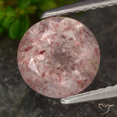 Quartz Fraise Rose clair naturelle Tour, 1.98 ct, Translucide