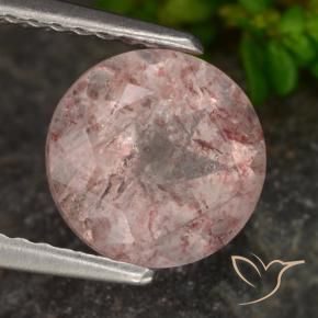 Quartz Fraise Rose clair naturelle Tour, 1.98 ct, Translucide