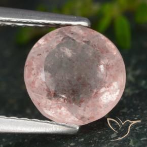 Quartz fraise Rose clair naturelle Tour, 1.85 ct, Translucide