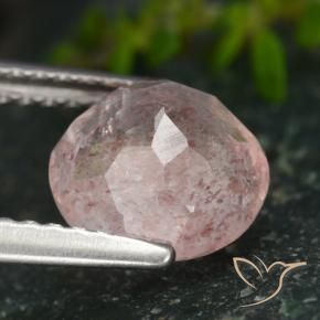 Quartz fraise Rose clair naturelle Tour, 1.85 ct, Translucide