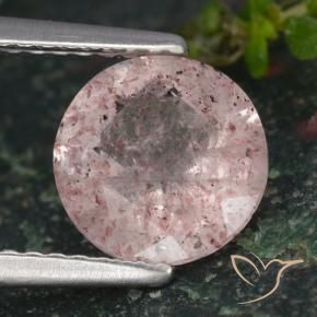 Quartz fraise Rose clair naturelle Tour, 1.56 ct, Translucide