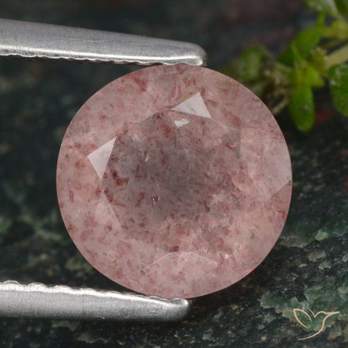 Quartz Fraise Rose clair naturelle Tour, 1.59 ct, Translucide