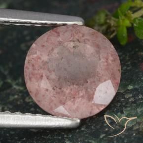 Quartz Fraise Rose clair naturelle Tour, 1.59 ct, Translucide