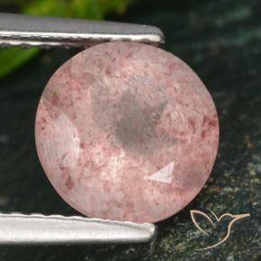 Quartz fraise Rose clair naturelle Tour, 1.83 ct, Translucide