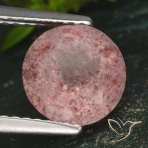 Quartz Fraise Rose terreux naturelle Tour, 1.73 ct, Translucide