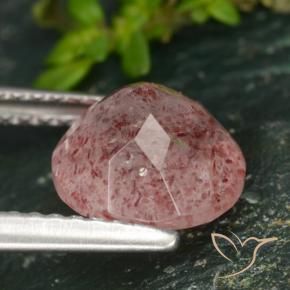 Quartz Fraise Rose moyen naturelle Tour, 2.10 ct, Translucide