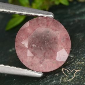 Quartz fraise Ton rose naturelle Tour, 1.74 ct, Translucide