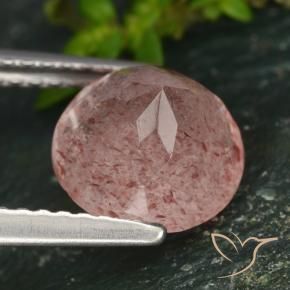 Quartz fraise Rose rose profond naturelle Tour, 2.16 ct, Translucide