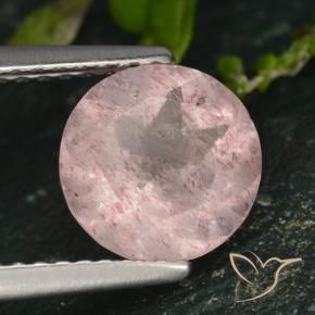 Quartz fraise Rose clair naturelle Tour, 1.78 ct, Translucide